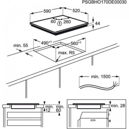 Индукционен плот за вграждане Electrolux EIV634