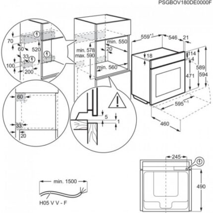 Фурна за вграждане Electrolux EOD6P71Z