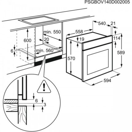 Фурна за вграждане Electrolux EZF5C50X