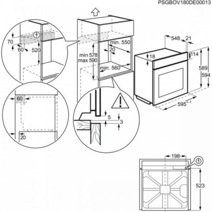 Фурна за вграждане Electrolux KOF3H70X