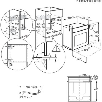 Фурна за вграждане Electrolux EOF3H40BX