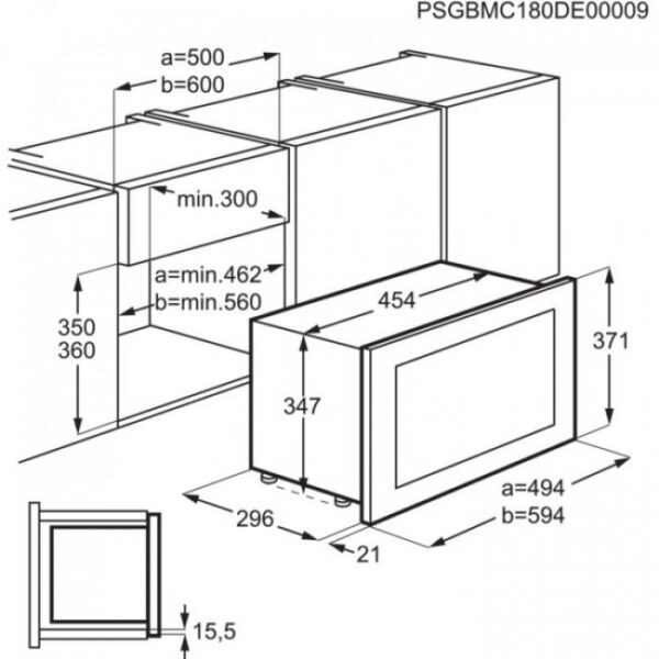 Микровълнова за вграждане Electrolux KMFE172TEX - Image 2