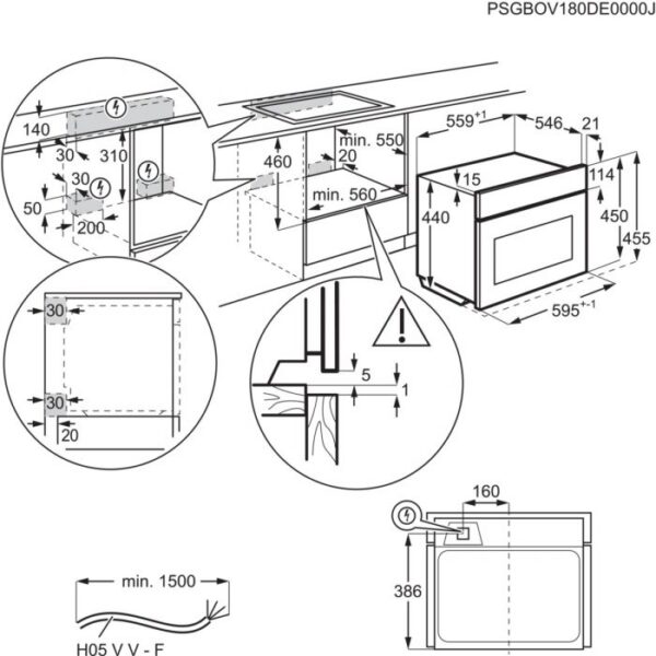 Компактна фурна с микровълни Electrolux KVLBE08X - Image 4