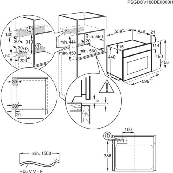 Компактна фурна с микровълни за вграждане AEG KMK965090T - Image 6