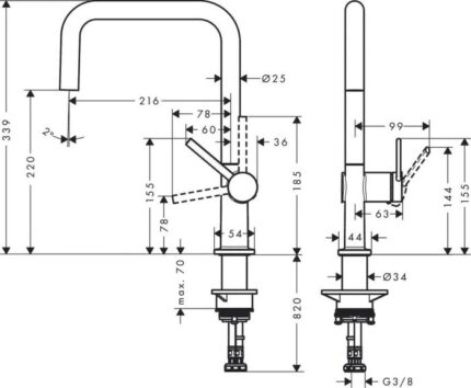 Кухненски смесител hansgrohe MB54-U220 –  72806670